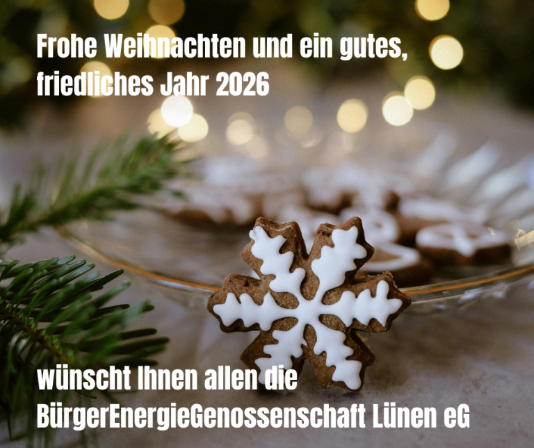 Frohe Weihnachten – und gemeinsam mit Energie ins neue Jahr